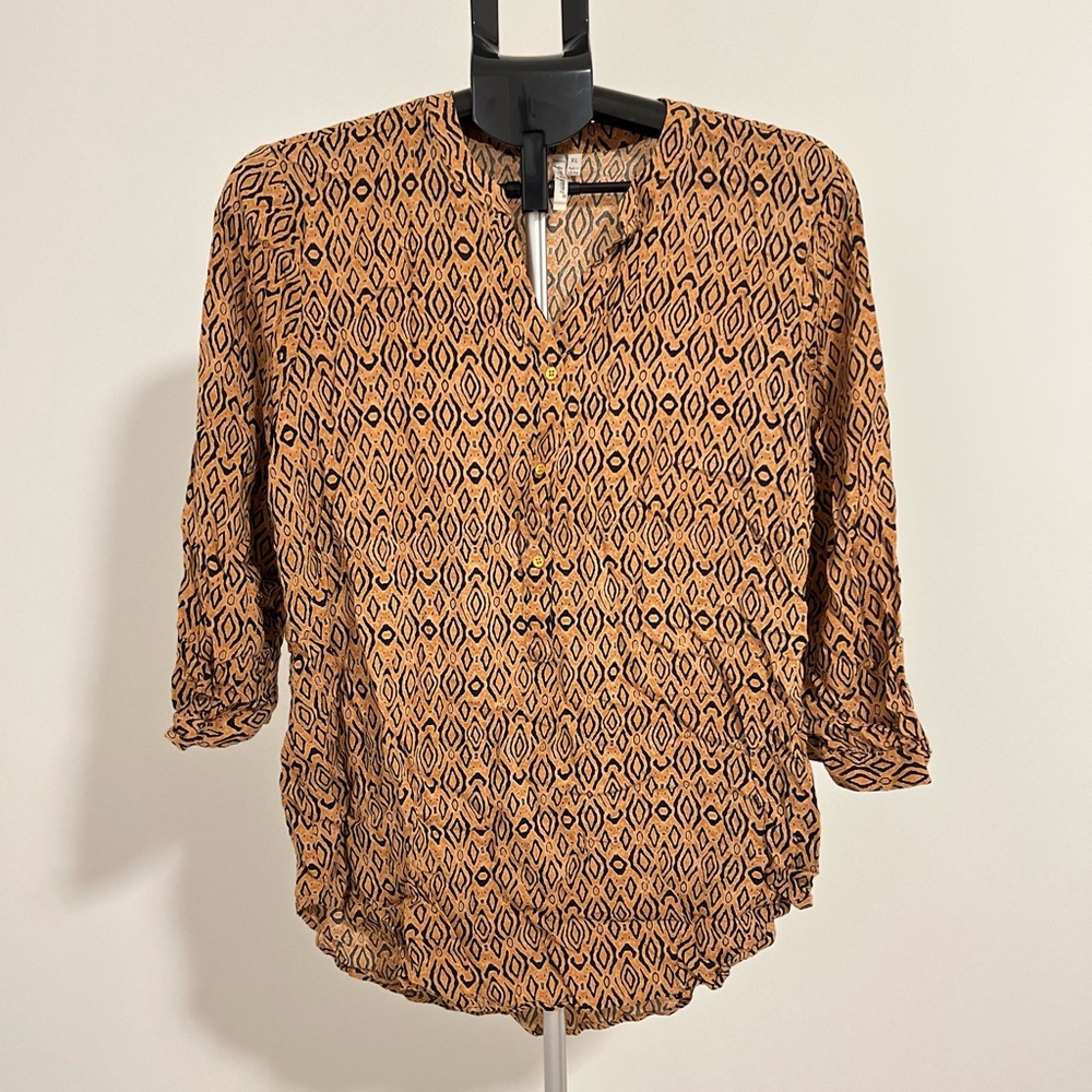 Womens Patterened Tunic Shirt Top